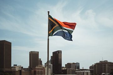 Vlag Zuid-Afrika | Reisfotografie | Kaapstad, Zuid-Afrika, Afrika van Sanne Dost