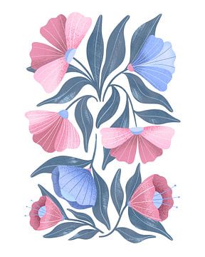 Abstracte flora van Melissa Donne