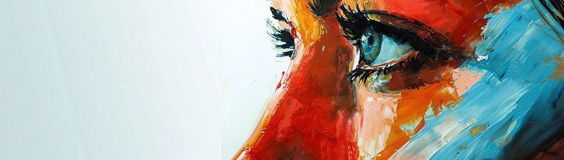 Modernes Porträt | Lebendiger Blick von Kunst Laune