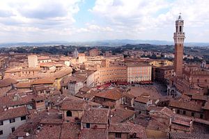 Blick auf die Piazza del Campo in Siena Italien  von Studio Mirabelle