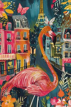 Flamingo-Fantasie in Paris von Whale & Sons