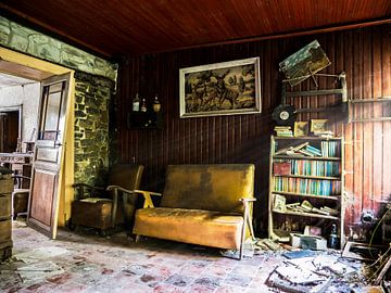 Salon maison abandonnée (urbex) sur Helga fotosvanhelga