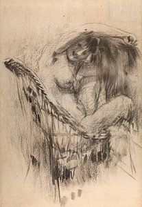 Rik Wouters - Akt in einem Rohrstuhl (1911)