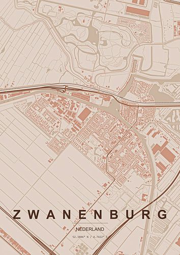 Lageplan von Zwanenburg
