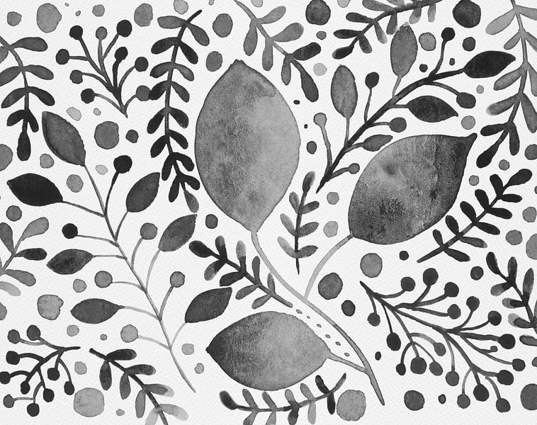 Branches noir et blanc par Angela Minca