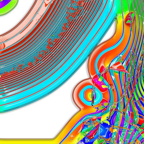 Der orangefarbene Tintenfisch