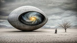 The eye of the galaxies by Klaus Tesching - Art-AI