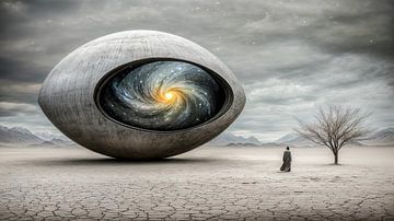 Het oog van de sterrenstelsels van Klaus Tesching - Art-AI