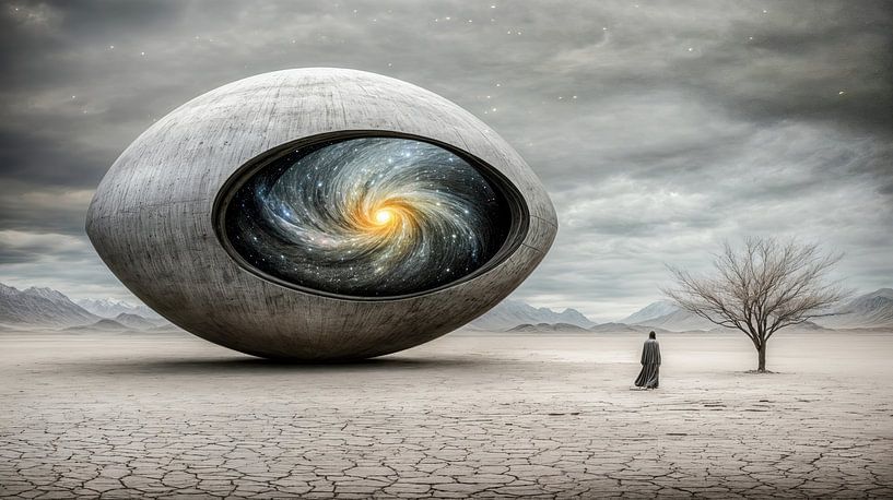 Het oog van de sterrenstelsels van Klaus Tesching - Art-AI