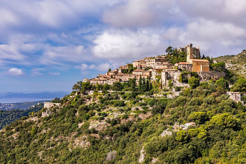 Bergdorf Èze an der Côte d'Azur in Frankreich von Werner Dieterich