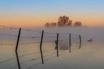 Fog over the Maas by Ger van Beek