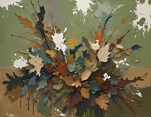 Plants, leaves, flowers - collage