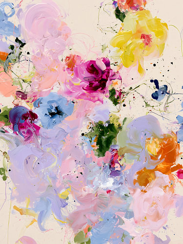 Peinture abstraite colorée