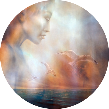 Jana droomt: Uitzicht op zee met meeuwen