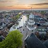 Vue aérienne du village de Lemmer sur Bert Nijholt