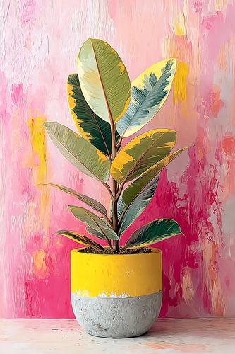 Tropical Ficus in Pink no. 1