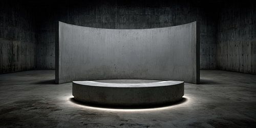 Concrete room with quiet centre