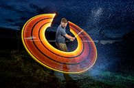 Lightpainting golf sport by Liesbeth van Asselt thumbnail