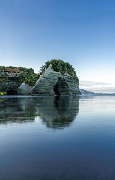 Zonsopkomst bij de voormalige Elephant rock Nieuw Zeeland van Niels Rurenga