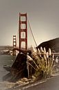 Golden Gate Bridge | Vintage van Melanie Viola thumbnail