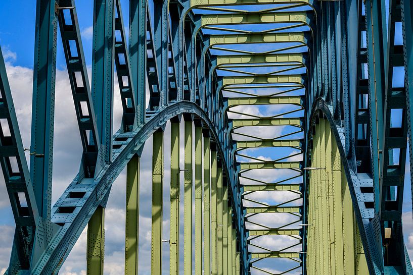 Oude IJsselbrug over de IJssel tussen Zwolle en Hattem van Sjoerd van der Wal Fotografie