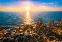 O Elefante rotsformatie aan de kust van de Algarve