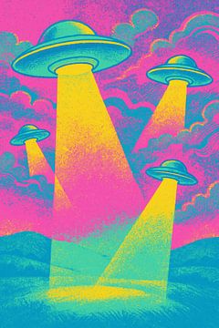 Neon UFO's van Treechild