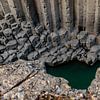 The Basalt columns canyon studlagil in Iceland by Gerry van Roosmalen