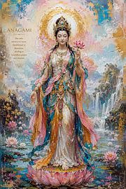 Painting of Saint Anagami in Buddhism. by Johannes