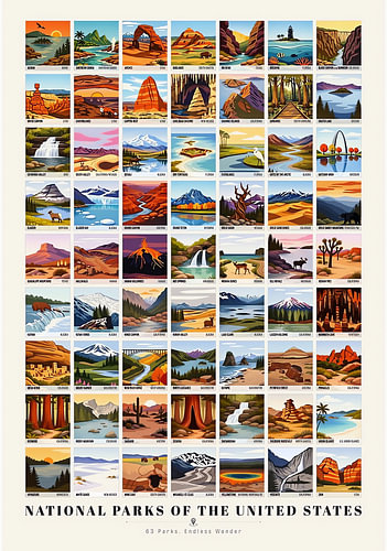 Mosaïque des parcs nationaux