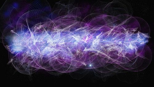 Abstract painting of space