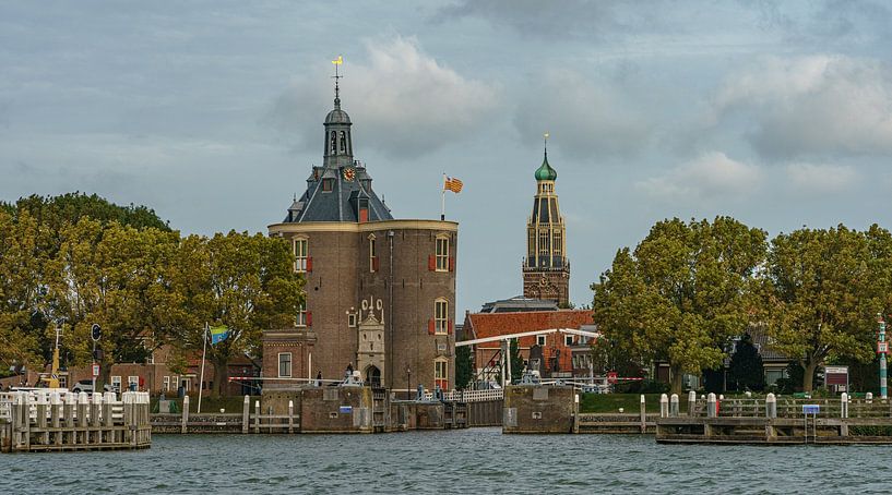 Drommedaris und Turm Zuiderkerk in Enkhuizen. von Jaap van den Berg