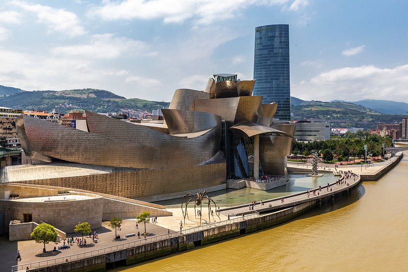 Guggenheim museum in Bilbao van Easycopters