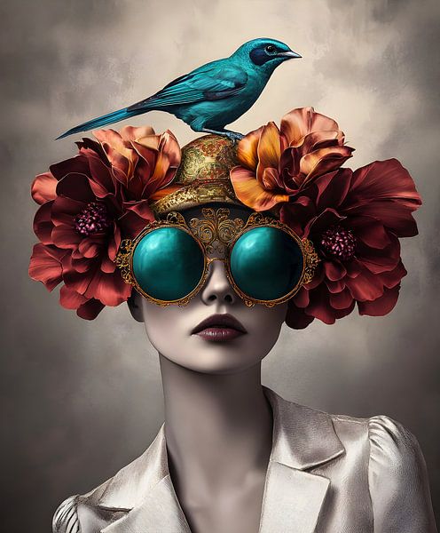 Woman in Bloom by But First Framing