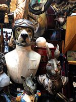 Dog statue in London