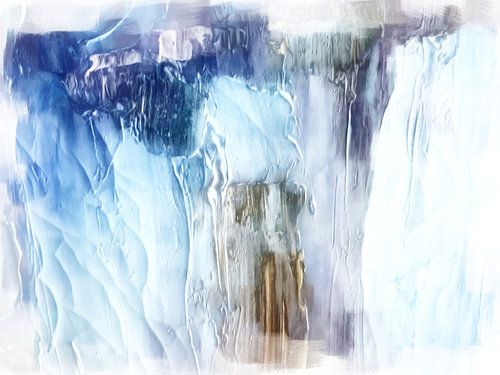 Abstract in blue tones