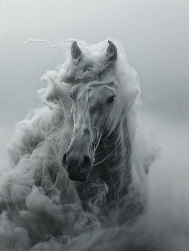 Etherische Manifestatie: Een Paard van Rook