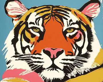 Tijger in Kleuren van Modern Collection