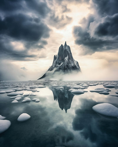 Rocks in the Arctic Ocean
