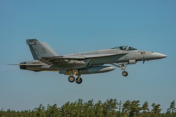 Take-off U.S. Navy Boeing F/A-18E Super Hornet. by Jaap van den Berg