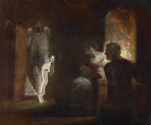 Henry Fuseli. Undine betreedt het huis van de visser en zijn vrouw