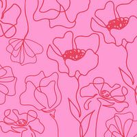 Scandinavische Bloemenmarkt Groen Roze