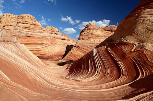 Felsformationen in den North Coyote Buttes, Teil des Vermilion Cliffs National Monument. Dieser Bere