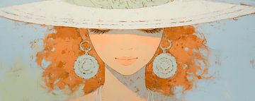 Vrouwenportret | Echoes of Elegance van De Mooiste Kunst