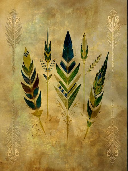 Plumes et lances par Saranda Foto Art