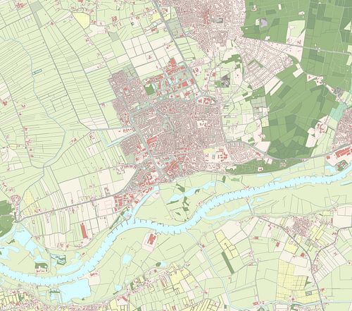 Kaart van Wageningen