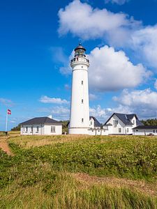 De vuurtoren van Hirtshals Fyr in Denemarken