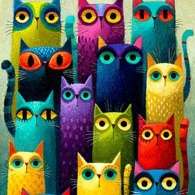 Artistic Cats sur Harry Hadders Design