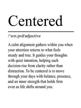 Gecentreerde definitie – Wit