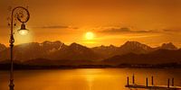 Der Bergsee im Abendlicht